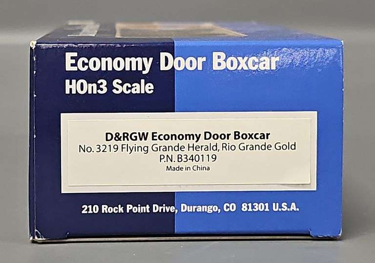 Blackstone Models HOn3 D&RGW Economy Door Boxcar #3219