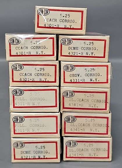 Eleven Con-Cor N Scale New York Central Passenger Car Kits in original boxes