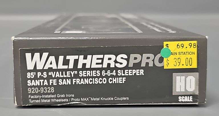 Walther's Proto HO Scale 85' Santa Fe San Francisco Chief Pullman Standard "Valley" Series 6-6-4 Sleeper 920-9328