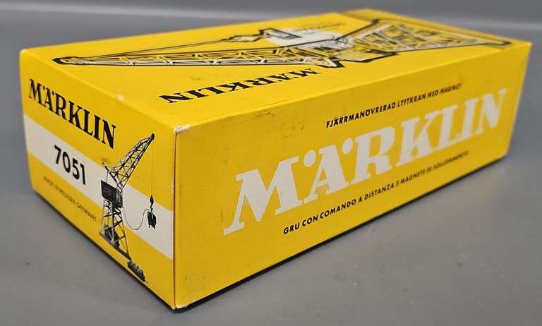 Marklin HO Scale 7051 (Gantry Crane) Drehkran with Lifting Magnet in Original Box