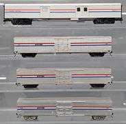 Group of  Walthers HO Scale Amtrak Baggage, Box Car & Material Handling Cars