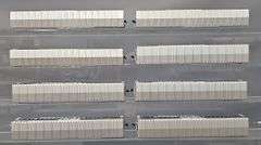 Eight Amtrak Phase IV HO Scale Express Material Handling Cars