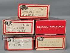 Five Con-Cor N Gauge Dummy PB-1 Diesel Locomotive Units in original boxes