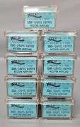 Nine Atlas N Scale Western Maryland Gravel Hopper Cars in Clear Cases