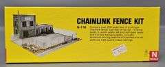 Alloy Forms N Scale Chainlink Fence, Yard Masters Office, Corrugated Iron Fence Kits
