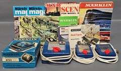 Four Marklin HO Scale Train Transformers Plus Marklin Magazines