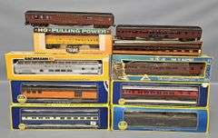 Group of AHM Rivarossi and Bachmann HO scale Passenger Cars