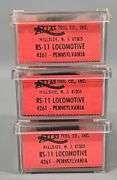 Three Atlas N Scale RS-11 Pennsylvania Diesel locomotives in original boxes