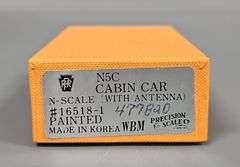 Precision Scale N Scale Pennsylvania N5A Cabin Car without Antenna
