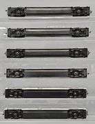 Six Walthers HO Scale Amtrak Superliner Passenger Cars