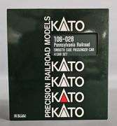 Kato N scale 106-028 PRR Railroad Smooth Side Passenger 4 Car Set in original box