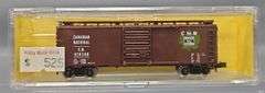 Ten Atlas HO Scale 40' Box Cars in Clear Cases