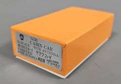 Precision Scale N Scale Pennsylvania N5A Cabin Car with Antenna in original box