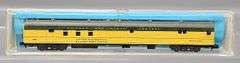 Six Atlas Chicago & Northwestern N Scale Illuminated Passenger Cars in Clear Cases