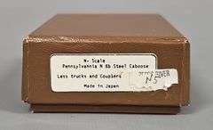 Pecos River N Scale Brass Pennsylvania N 6b Steel Caboose in original box