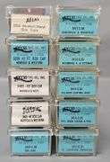 Ten Atlas N Scale Box Cars in Clear Cases