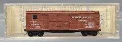 Ten Kadee Micro-Trains N Scale Box cars in Clear Cases