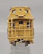 NJ Custom Brass N scale Brass Pennsy N6b off center Caboose in original box