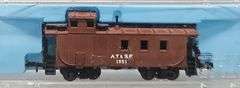 Ten Atlas N Scale Cabooses in Clear Cases
