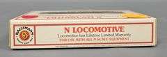 Bachmann custom painted Bev-Bel N gauge P&LE GP-40 Diesel locomotive in original box