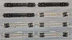 Eight Amtrak Phase IV HO Scale Express Material Handling Cars