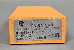 Precision Scale N Scale Pennsylvania N5A Cabin Car with Antenna in original box