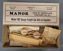 Eight Vintage Varney, Manor, Megow and Laconia HO Gauge Train Car Kits
