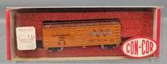 Eleven Con-Cor N Scale Box Cars and Reefers in original boxes