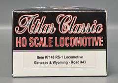 Atlas Classic HO Scale RS-1 Diesel Locomotive Genesee & Wyoming #43