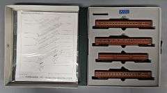 Kato N scale 106-028 PRR Railroad Smooth Side Passenger 4 Car Set in original box