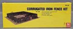 Alloy Forms N Scale Chainlink Fence, Yard Masters Office, Corrugated Iron Fence Kits