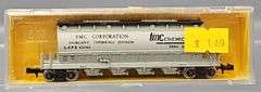 Six AHM Minitrains N Scale Centerflow Hoppers in Clear Cases