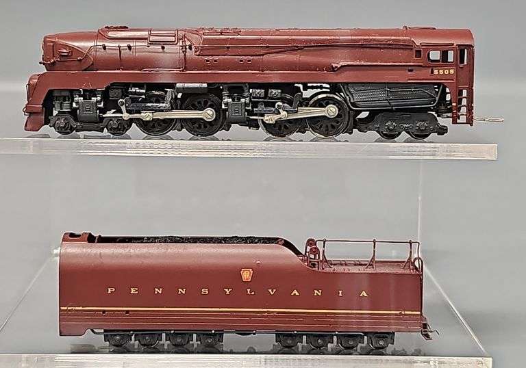 N Scale Brass Pennsylvania 4-4-4-4 Duplex Steam Locomotive and Tender 5505