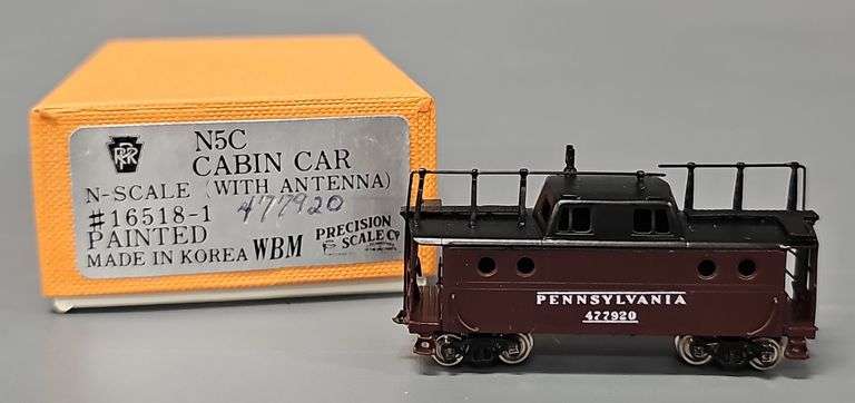 Precision Scale Co. N Scale Brass N5A Cabin Car with Antenna in original box