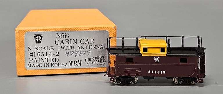 Precision Scale Co. N Scale Brass N5A Cabin Car with Antenna in original box