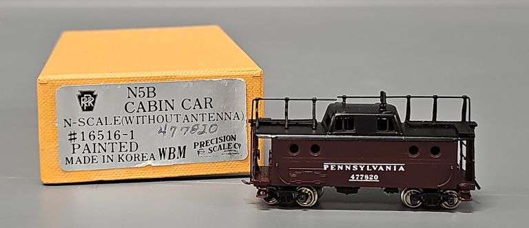 Precision Scale Co. N Scale Brass N5A Cabin Car with Antenna in original box