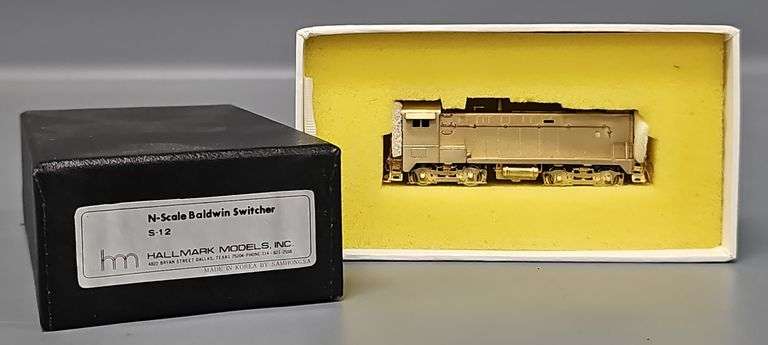 Hallmark Models N Scale Brass Baldwin Switcher S-12 in original box