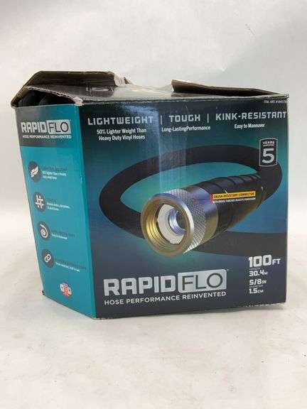 RapidFlo 100ft 5/8in Lightweight Garden Hose. image