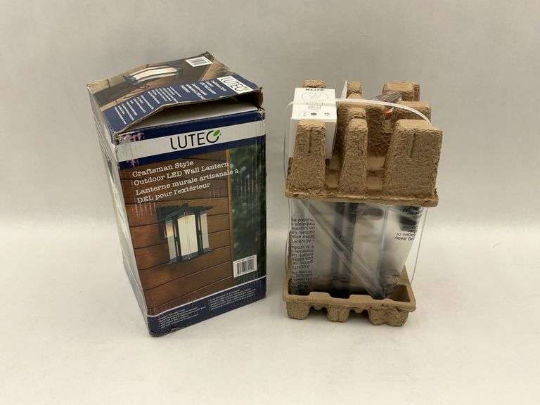 LUTEC Craftsman Style Outdoor LED Wall Lantern
