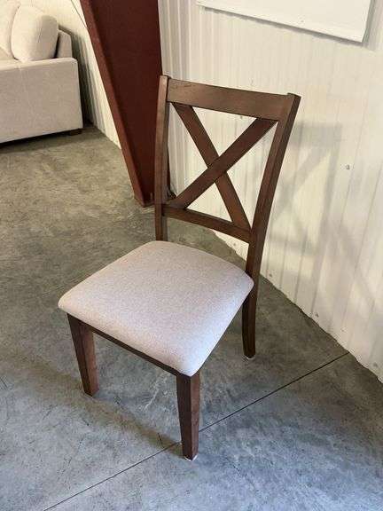 X-Back Dining Chair w/ Upholstered Seat