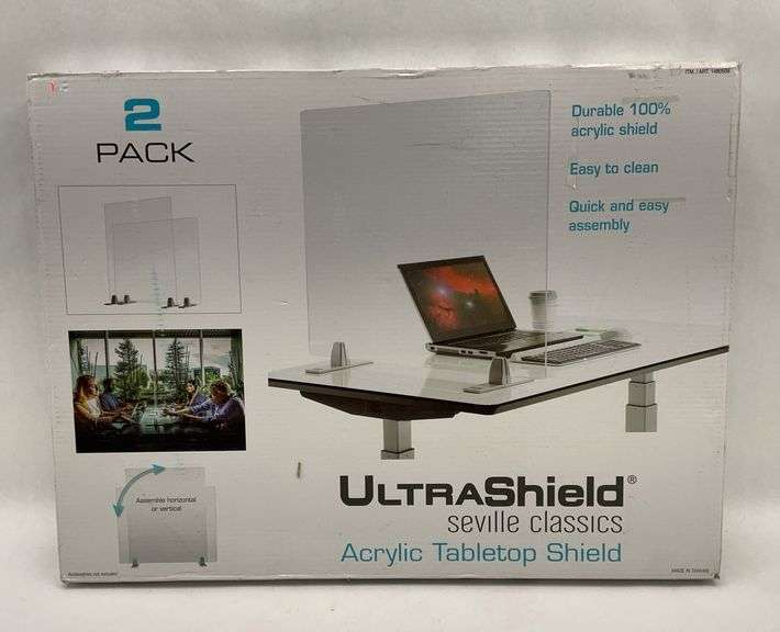 UltraShield Seville Classics Acrylic Tabletop Shields - 2 Pack