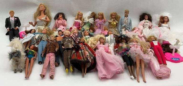 Collection of Barbie Dolls and Accessories image