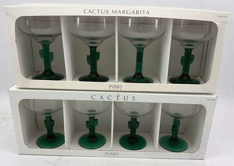 Furio Home Cactus Margarita Glasses - Set of 8 image