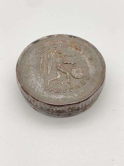Elgin Watches Advertising Metal Tin image