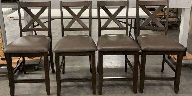 Set of Four Bayside Furnishings Counter Height Chairs image