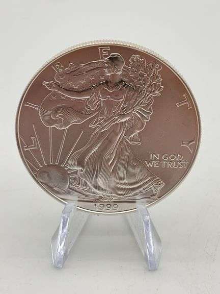 1999 American Silver Eagle Dollar 1oz .999 Fine Silver image