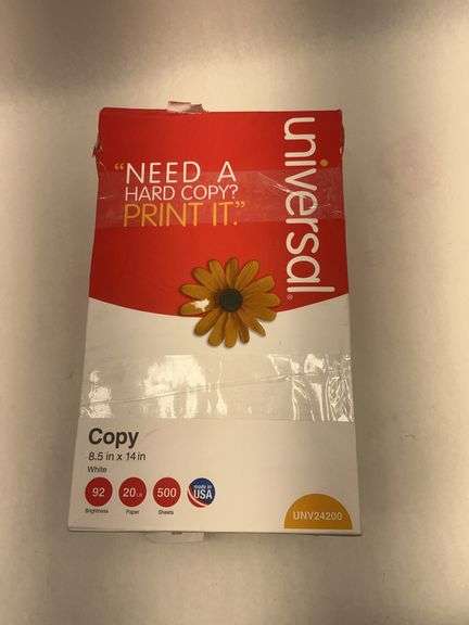 Universal Copy Paper - 8.5 x 14 Legal Size, 4 Reams image
