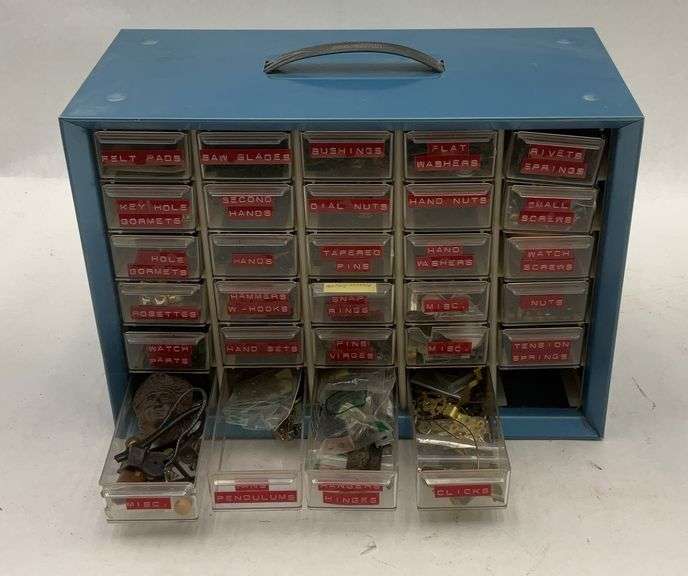 Metal Parts Storage Cabinet Organizer with Drawers image