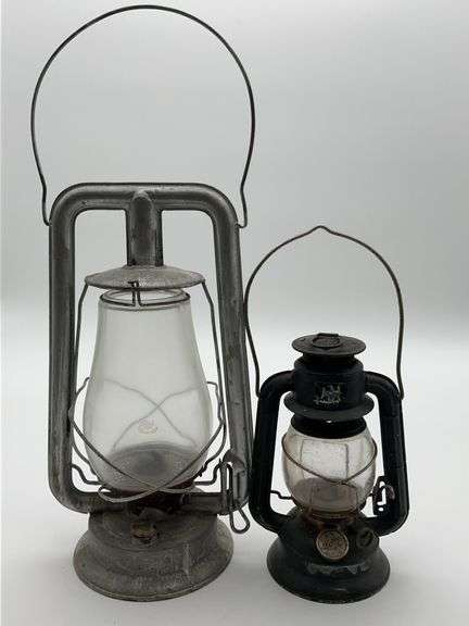 Vintage Dietz Oil Lantern Pair w/Eagle Logo image