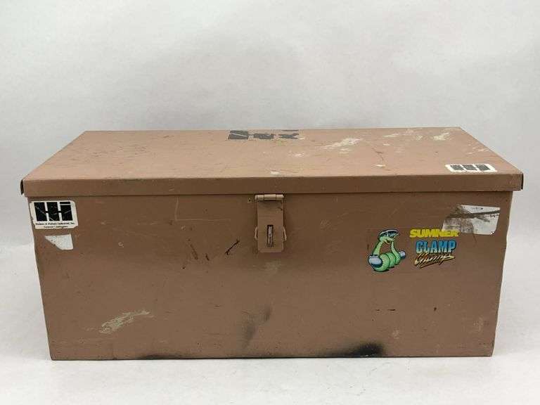 Large Metal Job Site Tool Storage Chest image